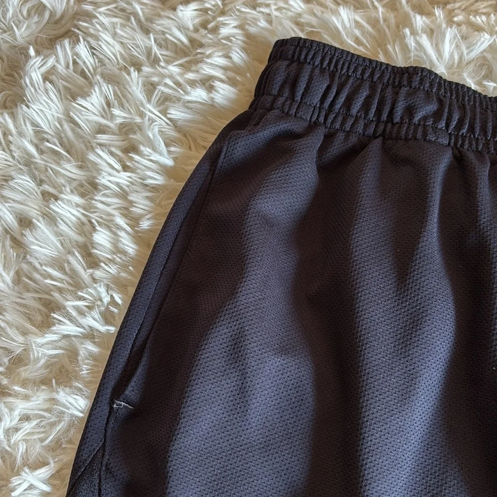 Under Armour black loose fit basketball shorts size small.